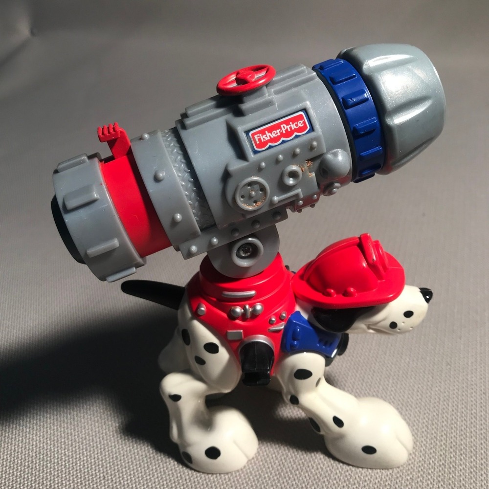 Mattel Rescue Heroes Retired FDNY Smokey Dalmatian Dog Launcher No Missle